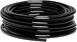 Hydrogarden 10m Irrigation Pipe, I.D 8mm/O.D 11mm Garden Distribution Tubing PVC Lawn Watering Supply Pipe for Garden Irrigation System (Black)
