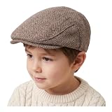 YAMEE Chapeau Béret Enfant en Mélange Laine,Casquette Plate Garçon Chaud et Respirant,Bonn...