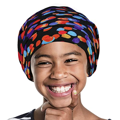 Girls Hair Sleep Bonnet Night Hat Xl Jumbo Cap For Braids Twists Locs Curls Adjustable Headwear Purple #TOP2