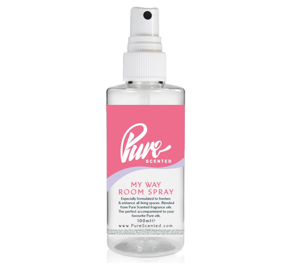 "Pure Scented 100ml Room & Fabric Sprays Suitable For Home, Car, Caravan, Work, Gym Bags, Odour Eliminators (1 x 100ml, My Way)"