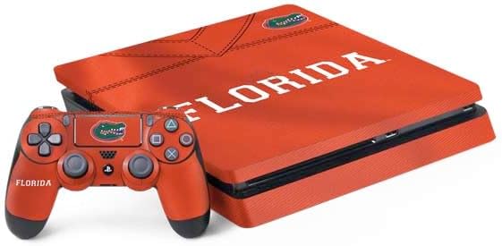 Skinit Decal Gaming Skin Compatible with PS4 Slim Bundle - Officially Licensed University of Florida Blue Jersey Design