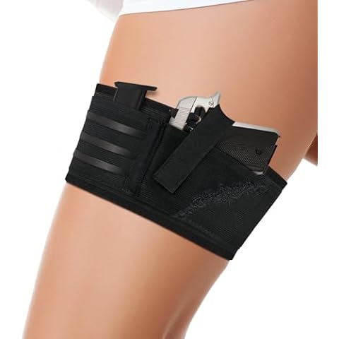 EuroBird Gun Holster,Thigh Holster for Women,Embroidery Gun Holsters for Pistol,Fit for PT-22. 22 CaliberTCP. 380, P238, RugerLCP &Similar Guns, 27.5 Cover