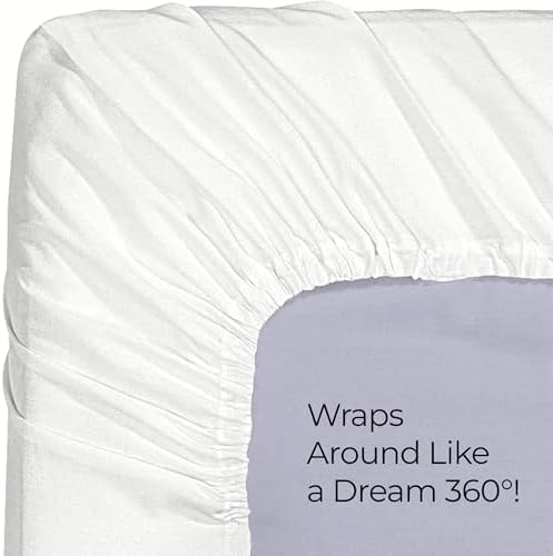 Utopia Bedding Queen Fitted Sheet - Bottom Sheet - Deep Pocket - Soft Microfiber -Shrinkage and Fade Resistant-Easy Care -1 Fitted Sheet Only (White) - 4