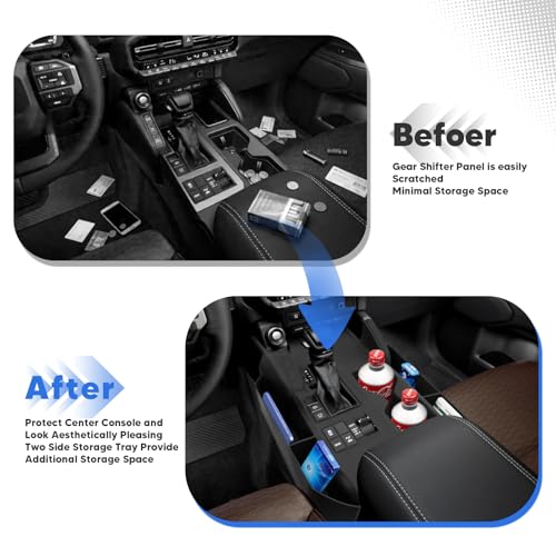 Karltys Silicone Center Console Gear Shift Panel Cover for 2024-2026 Toyota Land Cruiser 250 Prado LC250, Silicone Storage Box and Cup Holder Insert Tray, No Affect Wireless Charging(Not for 1958) by Karltys - Image 4