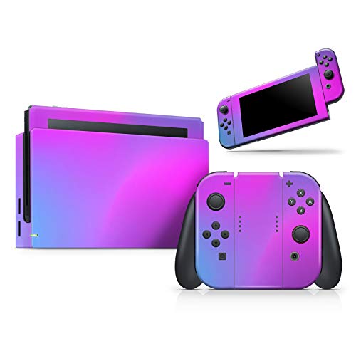 Design Skinz - Compatible with Nintendo Switch Console + Joy‑Con - Skin Decal Protective Scratch-Resistant Removable Vinyl Cover - Neon Holographic V1