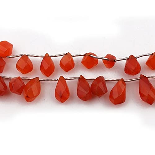 Carnelian twisted drop briolettes LKBEADS pour fabriquer un cadeau d'anniversaire