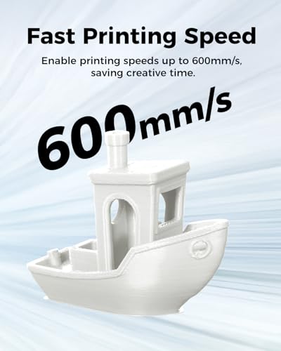 Image of Creality Official Hyper PETG Filament 1.75mm, High Speed 30-600mm /s 3D Printer Filament PETG, Dimensional Accuracy ± 0.03 mm, Fit Most 3D Printers, 1KG(2.2lbs) Spool Transparent