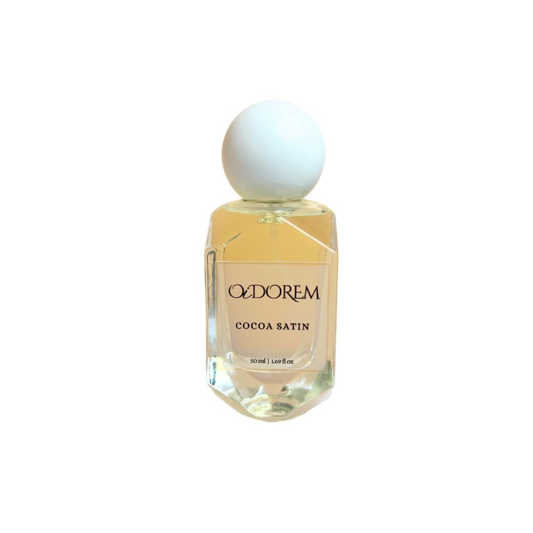 Cocoa Satin Eau de Parfum, Luxury Fragrance with White Chocolate, Rose, Vanilla Bean and Oud Wood Notes, 50ml