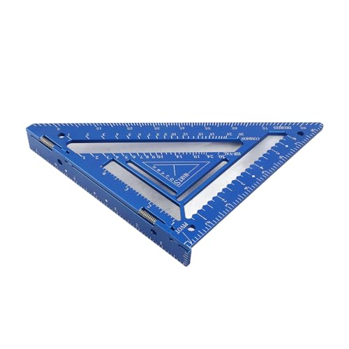 Regla triangular transportador para carpinteros miniatura 4