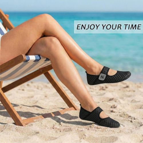 Image of Water Shoes for Women Men Barefoot Beach Swim Aqua Socks Summer Wide Slides Sandals Quick Dry Pool River Sea Sock Shoes