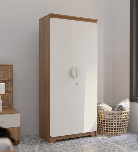 Image of COUCH CULTURE Astona 2 Door Engineered Wood Wardrobe (Design 2)
