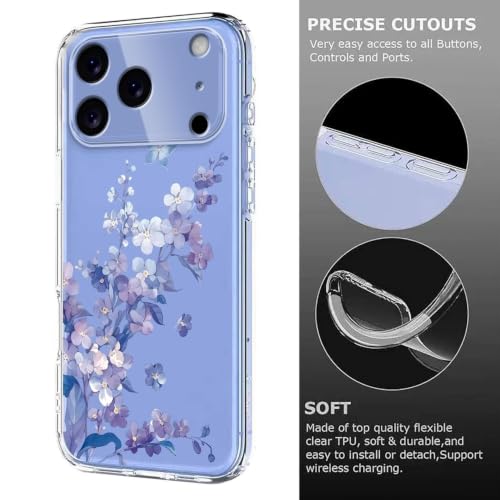 Coque silicone floral iPhone XR transparente et antichoc