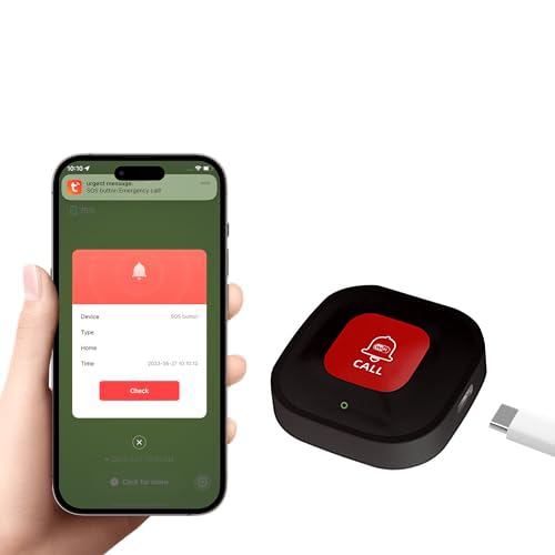 Amazon.com: WiFi Caregiver Call Button Emergency SOS Call Button for ...