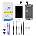 LTZGO LCD Touchscreen Für iPhone 6S Weiß Display Ersatz Bildschirm Display Reparaturset Digitizer Assembly mit Werkzeuge Inklusive Homebutton, Hörmuschel, Frontkamera, Näherungssensor