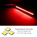 iJDMTOY Smoked Lens Red Full LED Rear Side Marker Light Kit Compatible With 2005-09 Ford Mustang, Powered by 54-SMD LED, Replace OEM Back Sidemarker Lamps