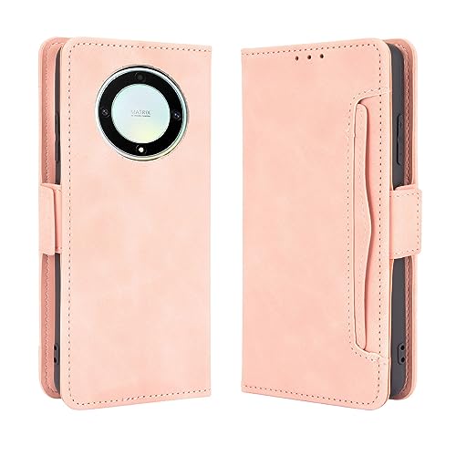 Funda libro para Honor Magic 5 Lite con carcasa de piel y protector de pantalla 6