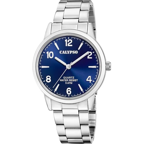 Calypso Orologio Uomo K5858/1 Quarzo - Acciaio Inossidabile, Impermeabile 5 ATM, Vetro Minerale