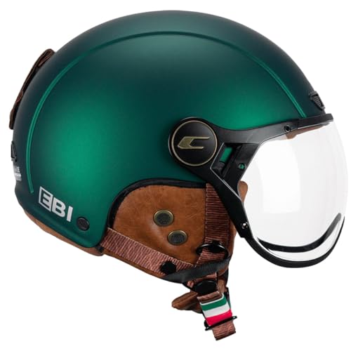 Casque CGM 801V Ebi XL vintage jet pour scooter rétro et moto custom