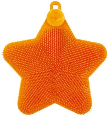 Sugar Face 19482 Silicone Brush, Star, Orange, W 5.1 x H 4.9 inches (13 x 12.5 cm)