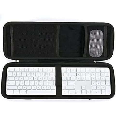 RAIACE Hard Storage Case Compatible with Apple Magic Keyboard + Magic Mouse. (Case Only) - Black Cover