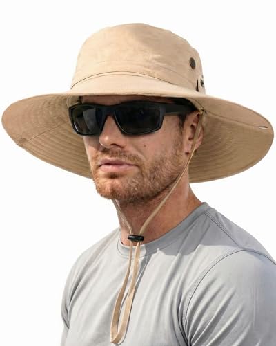 FURTALK Sun Hats for Men Fishing Hat UPF 80+ Foldable Wide Brim Outdoor Hiking Beach Summer Hats...