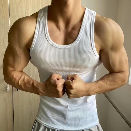 Somnea Tank Top Men, Somnea Beaters, 4 Pack Somnea Compression Shirt T-Shirts Cotton Tanktop Undershirt for Men3