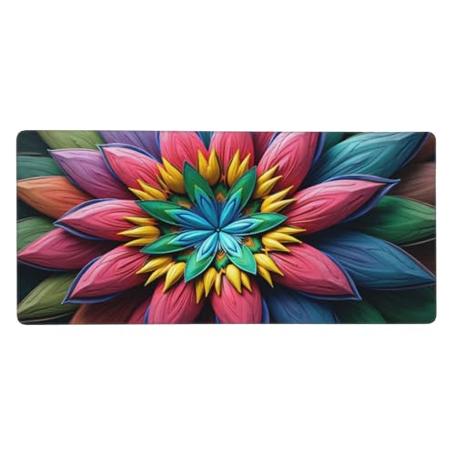 Tapis de souris de jeu au motif floral abstrait pour sublimer votre bureau PC