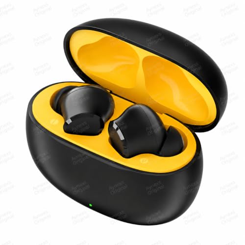Image of Buds T110 Bluetooth Truly Wireless in Ear Earbuds Compatible with Realme mic, AI ENC for Calls, Google Fast Pair, 38 Hours Total Playback with Fast Charging and Low Latency Gaming Mode(Black)