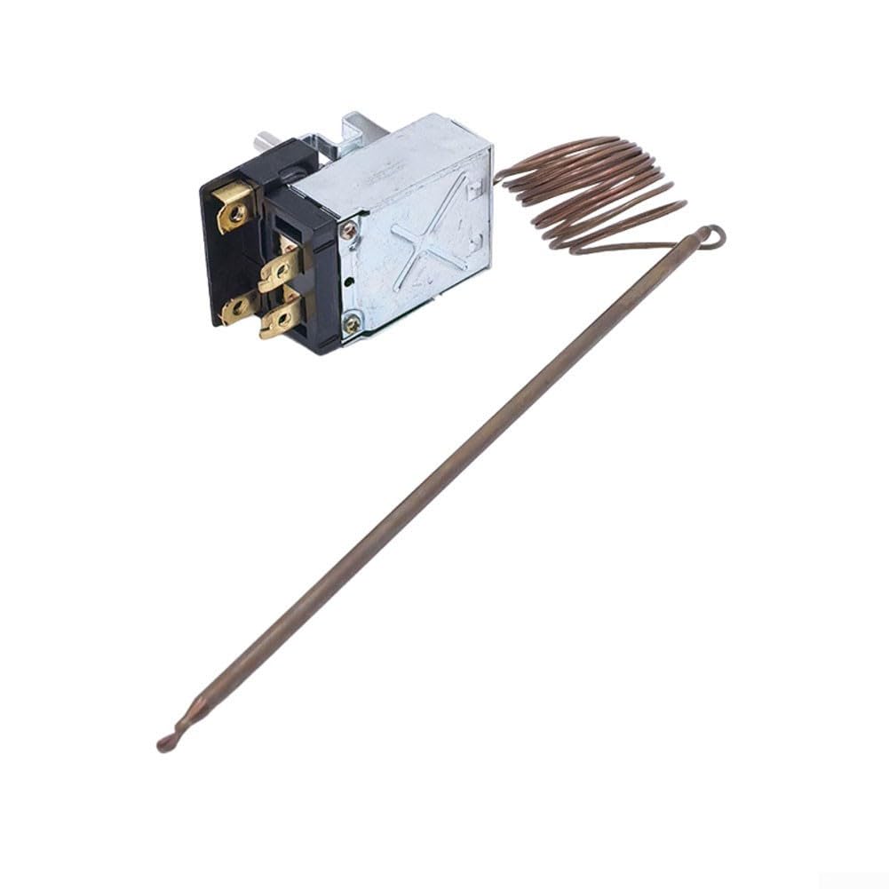Adatto per modelli Robertshaw, 22A Rating, max 606F, regolazione precisa, compatibile con gas elettrico | Robusta struttura in metallo, resistente al calore, lunga durata, finitura argento, resiste ai rigori