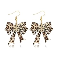I-Leopard Bow Earrings