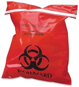 CTKCTRB042910 - Stick-On Biohazard Infectious Red Waste Bags