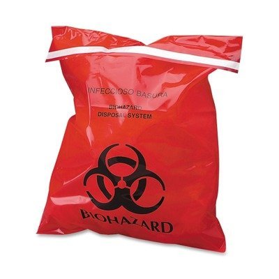 CTKCTRB042910 - Stick-On Biohazard Infectious Red Waste Bags