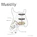 Musiclily SSH Prewired Strat Loaded Pickguard with Single Humbucker Pickups Set for Fender Stratocaster Electric Guitar,3Ply Black