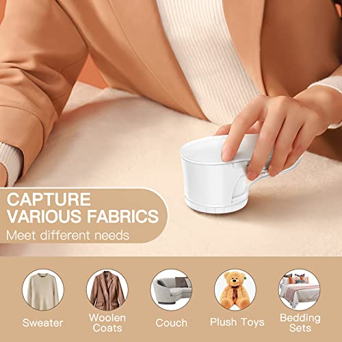 Fabric Shaver Lint Remover, Sweater Shaver With Replaceable Stainless Steel 6-Leaf Blades, Fabric Defuzzer For Clothes Fuzz, Lint Balls - Battery Operated #TOP1