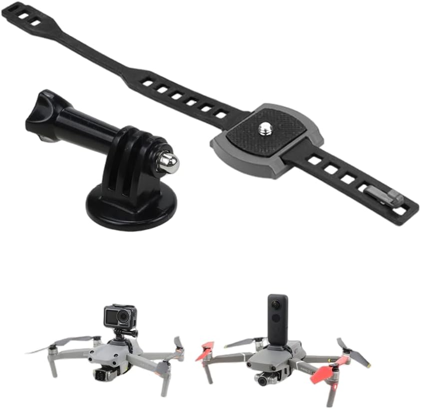 Xmipbs Drone Mount Spot Light Holder Camera Connector Holder for DJI Mavic 3/2/Pro/Air 2/2S - Plastic and Silicone, 34g, 6.5x6.2x4.2cm
