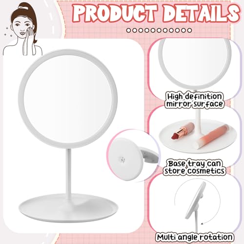 Set de 6 espejos para maquillaje DoubleFill en blanco miniatura 3