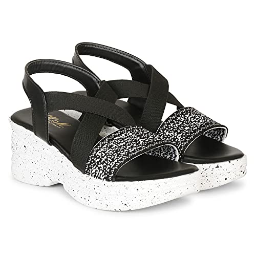 H.M. wedges women fashion stylish heels sandal BLACK41 (B09G1CD4QQ) Amazon Price History, Amazon Price Tracker