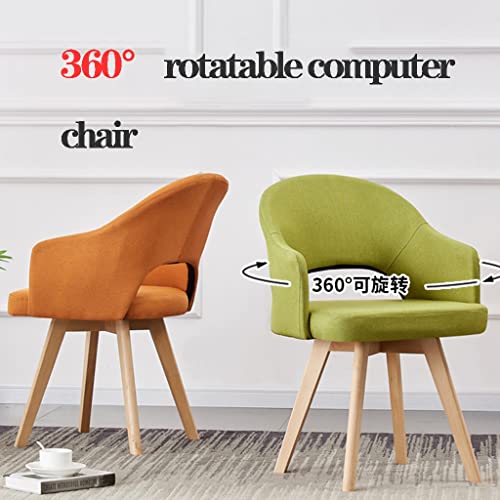 Fauteuil moderne rembourré bleu pivotant 360 pour un salon design - 5