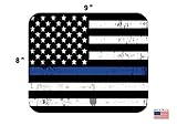 Rogue River Tactical Thin Blue Line USA Flag Mouse Pad Mat Mousepad for Laptop PC Gaming Home or Office Gift for Police Officer - Image 2