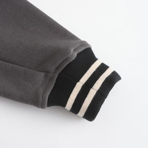 Little Kid Baseball Jacket Baseball Jacket Toddler Boys Girls Button Down Coat Fall Warm Cotton Outwear Clothes4