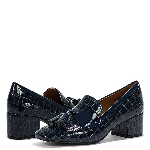 Image of Donald Pliner Women's Kressida Dress Loafers, 2 inch Block Heels for Women, Slip-On Heels for Women