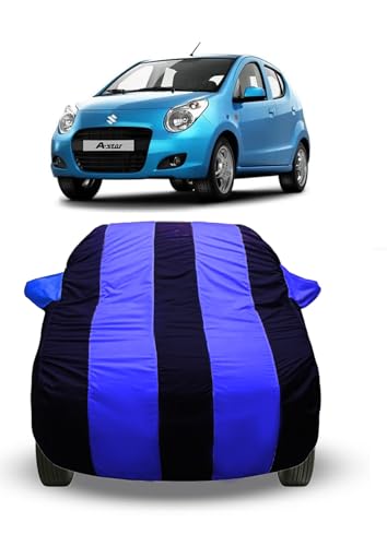 Image of Waterproof Car Cover for Maruti Suzuki A Star | All Weather Protection, UV & Dust Resistant, Scratchproof with Buckle Belt & Elastic Grip