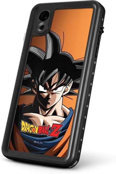 Skinit Waterproof Phone Case Compatible with iPhone XR - Officially Licensed Dragon Ball Z Goku Portrait Design