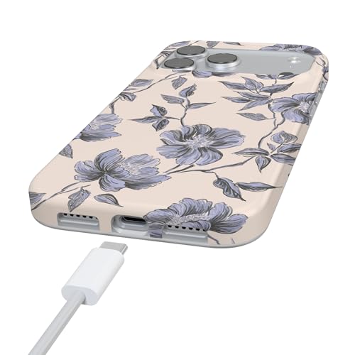 Coque iPhone 17 Pro Max Casely fleurie iris compatible MagSafe design ultra fin - 5