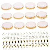 iplusmile Kit de Cadenas para Hacer Joyas con Cierres y Anillos de Metal Chapado para Collares y Pulseras DIY Accesorios Resistentes y Ligeros para Manualidades de Bisutería