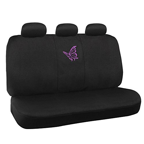 Bdk Car Seat Cover 9Pc - Butterfly Purple Auto Seat Protection #TOP2