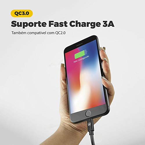 Kit Carregador com Cabo Turbo Lightning iphone - MFI - Gshield