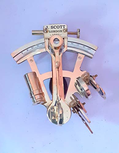 Vimal Nautical Sextant nautique doré 7,6 cm en laiton antique | Fait à la main | Fabriqué en Inde Cover