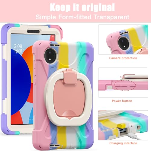 Funda Xiaomi Redmi Pad SE 8.7 antirrotura con soporte rotatorio 7