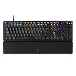 CORSAIR K70 CORE RGB Mechanical Wired Gaming Keyboard with Palmrest – Pre-Lubed MLX Red Linear Switches, SOCD, ABS Double-Shot Keycaps, Sound Dampening, Media Control Dial, QWERTY NA – Black